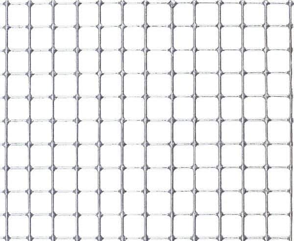 Value Collection - 18 Gage, 0.047 Inch Wire Diameter, 2 x 2 Mesh per Linear Inch, Stainless Steel, Welded Fabric Wire Cloth - 0.453 Inch Opening Width, 36 Inch Wide, Cut to Length - Exact Industrial Supply