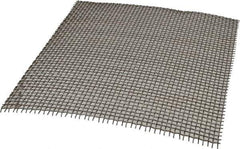 Value Collection - 16 Gage, 0.063 Inch Wire Diameter, 4 x 4 Mesh per Linear Inch, Steel, Wire Cloth - 0.187 Inch Opening Width, 12 Inch Wide x 12 Inch Stock Length - Exact Industrial Supply