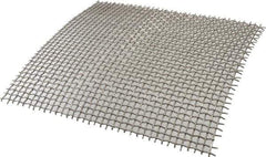 Value Collection - 14 Gage, 0.08 Inch Wire Diameter, 3 x 3 Mesh per Linear Inch, Stainless Steel, Wire Cloth - 0.253 Inch Opening Width, 12 Inch Wide x 12 Inch Stock Length - Exact Industrial Supply