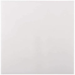 Made in USA - 1/2" Thick x 48" Wide x 4' Long, Polyethylene (UHMW) Sheet - White, ±0.10% Tolerance - Exact Industrial Supply