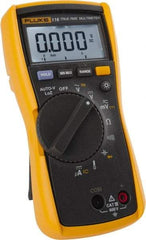 Fluke - 116, CAT III, 600 VAC/VDC, Digital True RMS Auto Ranging Manual Ranging Multimeter - Measures Voltage, Capacitance, Resistance, Temperature - Exact Industrial Supply