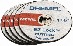 Dremel - 1-1/2" Cutoff Wheel - 0.045" Thick, 35,000 Max RPM, Use with Angle Grinders - Exact Industrial Supply
