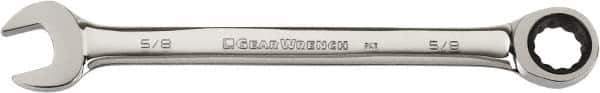 GearWrench - 7/8" 12 Point Combination Wrench - Chrome Vanadium Steel, Full Polish Finish - Exact Industrial Supply