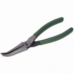 SK - Bent Nose Pliers - 7" W/O CUTTER CURVED NOSE PLIER - Exact Industrial Supply