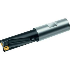 Walter - 23mm Max Drill Depth, 2xD, 11.5mm Diam, Indexable Insert Drill - 1 Insert, Straight Shank - Exact Industrial Supply