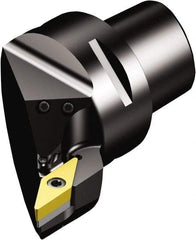 Sandvik Coromant - Right Hand Cut, Size C8, VBMT 16 04 08 & VBMT 332 Insert Compatiblity, Internal Modular Turning & Profiling Cutting Unit Head - 55mm Ctr to Cutting Edge, 80mm Head Length, Through Coolant, Series CoroTurn 107 - Exact Industrial Supply