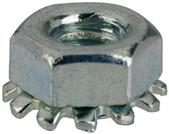Value Collection - M3x0.5, Zinc Plated, Steel Hex Nut with External Tooth Washer - 6.5mm Washer Diam, 5.5mm Width Across Flats - Exact Industrial Supply