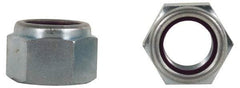 Value Collection - 7/16-20 UNF 18-8 Hex Lock Nut with Nylon Insert - 5/8" Width Across Flats, 29/64" High, Uncoated - Exact Industrial Supply