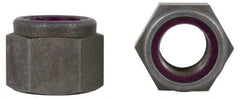 Value Collection - 1-1/2 - 6 UNC Grade 2 Heavy Hex Lock Nut with Nylon Insert - 2-3/8" Width Across Flats, 1-21/32" High, Uncoated - Exact Industrial Supply