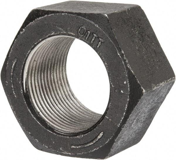 Value Collection - 1-3/8 - 12 UNF Steel Right Hand Hex Nut - 2-1/16" Across Flats, 1.206" High, Uncoated - Exact Industrial Supply