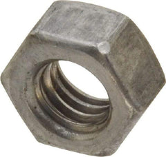 Value Collection - 5/16-18 UNC Steel Right Hand Hex Nut - 1/2" Across Flats, 17/64" High, Uncoated - Exact Industrial Supply