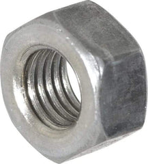 Value Collection - 5/16-24 UNF Steel Right Hand Hex Nut - 1/2" Across Flats, 17/64" High, Uncoated - Exact Industrial Supply