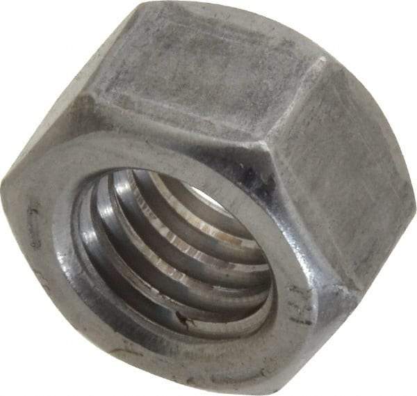 Value Collection - 1/2-13 UNC Steel Right Hand Hex Nut - 3/4" Across Flats, 7/16" High, Uncoated - Exact Industrial Supply