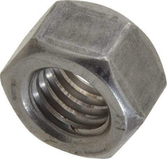 Value Collection - 1/2-13 UNC Steel Right Hand Hex Nut - 3/4" Across Flats, 7/16" High, Uncoated - Exact Industrial Supply