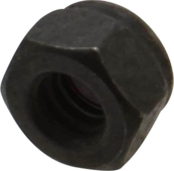Value Collection - 1/4-20 UNC Grade 8 Hex Lock Nut with Nylon Insert - 7/16" Width Across Flats, 5/16" High, Uncoated - Exact Industrial Supply