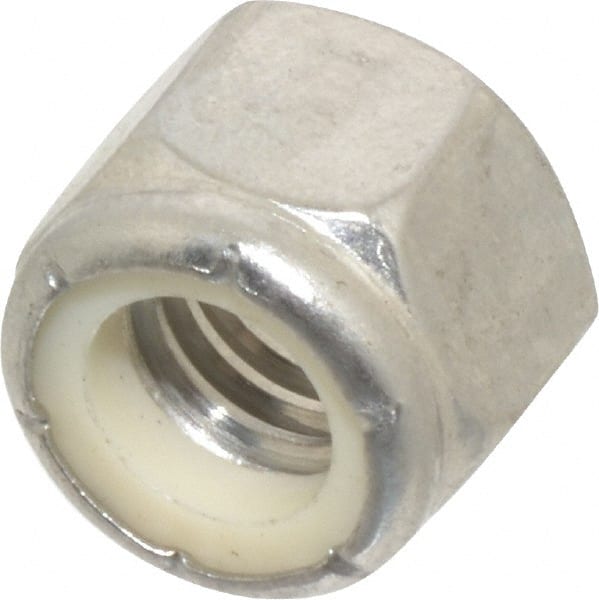 Value Collection - 3/8-16 UNC 316 Hex Lock Nut with Nylon Insert - Exact Industrial Supply