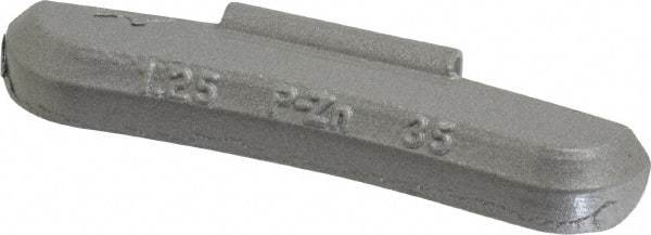 Myers Tire Supply - 1.25 oz Wheel Weight - Zinc, For Use with Import & Domestic Passenger Cars, 1/2 Ton Trucks, Mini Pickups & Vans with Standard 1/8" Flange - Exact Industrial Supply