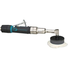 Dynabrade - 3" Pad Diam, 3,200 RPM, 0.4 hp, Handheld Pneumatic Buffer - 26 CFM, 1/4-20" Spindle Thread, 1/4" Inlet - Exact Industrial Supply