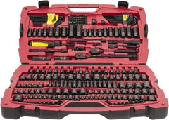 Stanley - 229 Piece Mechanic's Tool Set - Comes in Blow Mold Box - Exact Industrial Supply