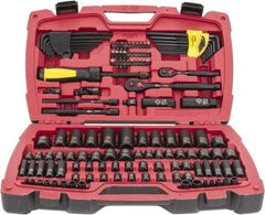 Stanley - 141 Piece Mechanic's Tool Set - Comes in Blow Mold Box - Exact Industrial Supply