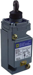Square D - DPDT, 2NC/2NO, 600 Volt Screw Terminal, Roller Plunger Actuator, General Purpose Limit Switch - 1, 2, 4, 6, 12, 13, 6P NEMA Rating, IP67 IPR Rating - Exact Industrial Supply