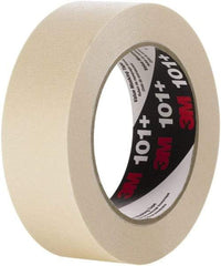 3M - 48mm Wide x 60 Yd Long Tan Paper Masking Tape - Series 101+, 5.1 mil Thick, 22 In/Lb Tensile Strength - Exact Industrial Supply