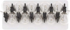 Value Collection - Incandescent Miniature & Specialty S8 Lamp - Plastic Wedge Base - Exact Industrial Supply