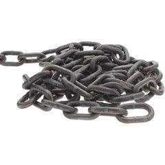 Peerless Chain - 1/4" Welded High Test Chain - 5,400 Lb Capacity, Grade 40, 134' Long, Hot Galvanized Finish - Exact Industrial Supply