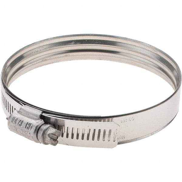 IDEAL TRIDON - SAE Size 60, 68 to 103mm Diam, Stainless Steel 360° Worm Drive Clamp - Exact Industrial Supply