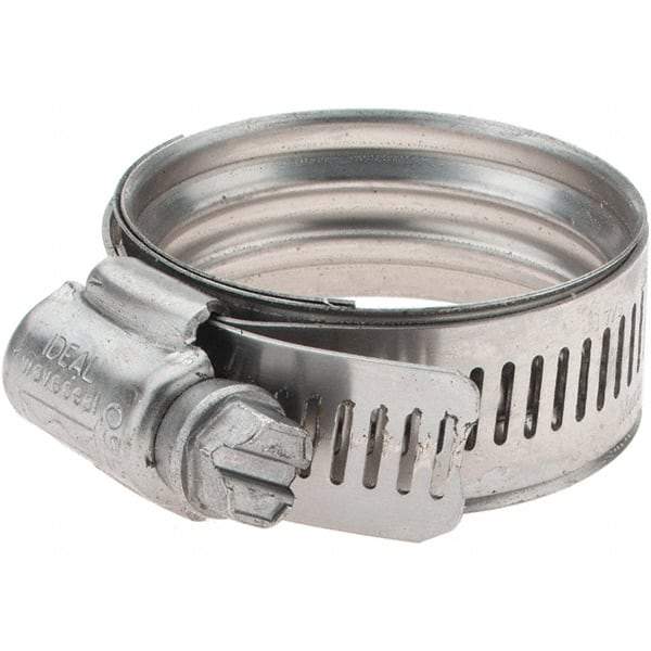 IDEAL TRIDON - SAE Size 22, 29 to 43mm Diam, Stainless Steel 360° Worm Drive Clamp - Exact Industrial Supply