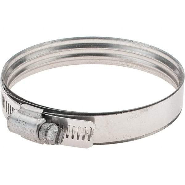 IDEAL TRIDON - SAE Size 56, 64 to 97mm Diam, Stainless Steel 360° Worm Drive Clamp - Exact Industrial Supply