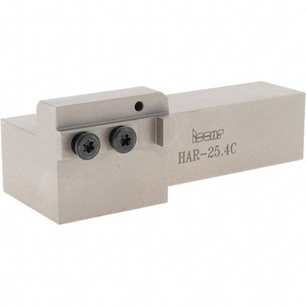 Iscar - External Thread, 5-1/2" OAL, Right Hand Indexable Grooving Cutoff Toolholder - 1" Shank Height x 1" Shank Width, HAR Toolholder Style, Series Heliface - Exact Industrial Supply