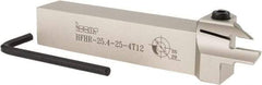 Iscar - HFH, External, Right Hand, 0.47" Max Depth of Cut, 0.157" Max Groove Width, Indexable Grooving Tool Holder - DG.., GRIP, HG.. Insert Compatibility, 1" Shank Height, 1" Shank Width, 6" OAL - Exact Industrial Supply