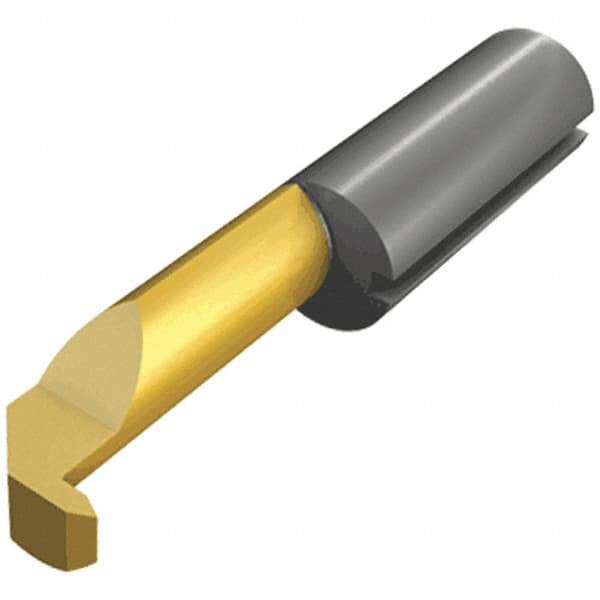 Iscar - 15mm Cutting Depth, 6mm Diam, Internal Thread, Solid Carbide, Single Point Threading Tool - TiCN/TiN Finish, 30mm OAL, 6mm Shank Diam, 2.3mm Projection from Center, 1mm Max Pitch, 60° Profile Angle - Exact Industrial Supply