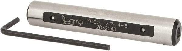 Iscar - 0.197" ID x 1/2" OD Boring & Grooving Bar Holder - 2.95" OAL, Series PICCO - Exact Industrial Supply