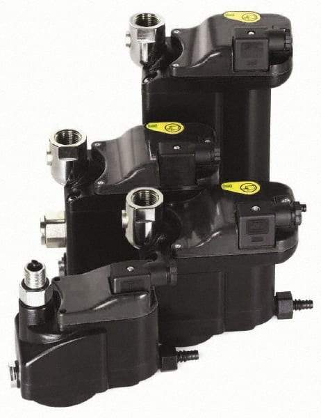 Domnick Hunter - 1/2" Inlet, Zero Air-Loss Level Sensing Condensate Drain - 1/8" NPT Outlet, 3 to 232 psi, 1,059 CFM Receiver Compressor, 2,119" CFM Refrigerated Dryer - Exact Industrial Supply