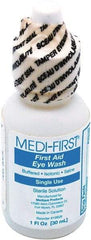 Medique - 1 oz Eyewash Solution Liquid - Comes in Bottle, Sterile - Exact Industrial Supply