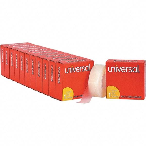 UNIVERSAL - 3/4" Wide x 1mm Thick x 36 yds Long, 83436VP Box Sealing & Label Protection Tape - Clear - Exact Industrial Supply