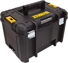 DeWALT - 1 Tray Tool Box - 17-1/4" Wide x 13" Deep x 11-7/8" High, Structural Foam, Black - Exact Industrial Supply