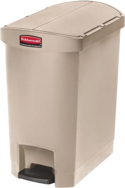 Rubbermaid - 8 Gal Rectangle Unlabeled Trash Can - Exact Industrial Supply