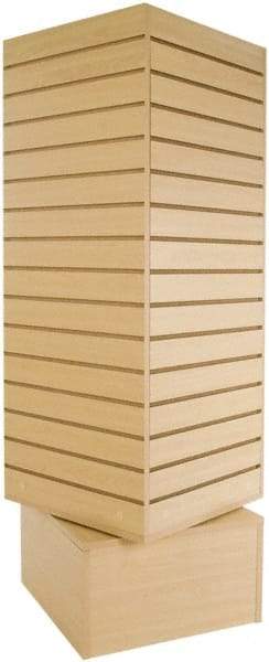 ECONOCO - 20" Wide, 60 High, Open Shelving Accessory/Component - Melanime Density Fiberboard, 20" Deep, Use with Slatwall Accessories - Exact Industrial Supply