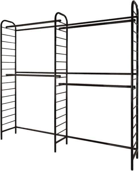 ECONOCO - 16" Wide, 88 High, Open Shelving Accessory/Component - Steel, Semi-Gloss Finish, 96" Long, Use with Ladder System - Exact Industrial Supply