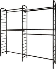 ECONOCO - 16" Wide, 88 High, Open Shelving Accessory/Component - Steel, Semi-Gloss Finish, 96" Long, Use with Ladder System - Exact Industrial Supply