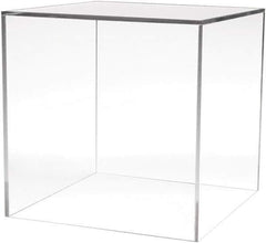 ECONOCO - 12" High x 12" Wide x 12" Deep, Display Cube Plastic Shelving - Clear - Exact Industrial Supply