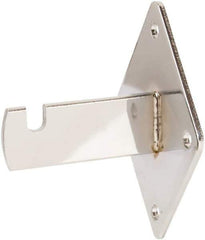 ECONOCO - Chrome Coated Wall Bracket - 3-3/4" Long, 3" Wide - Exact Industrial Supply