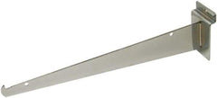 ECONOCO - Satin Chrome Coated Shelf Bracket - 12" Long - Exact Industrial Supply