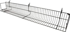 ECONOCO - 6-1/2 High, Open Shelving Accessory/Component - Steel, Epoxy Finish, 47-1/2" Long, Use with Slatwall, Gridwall or Slotted Standard Brackets - Exact Industrial Supply