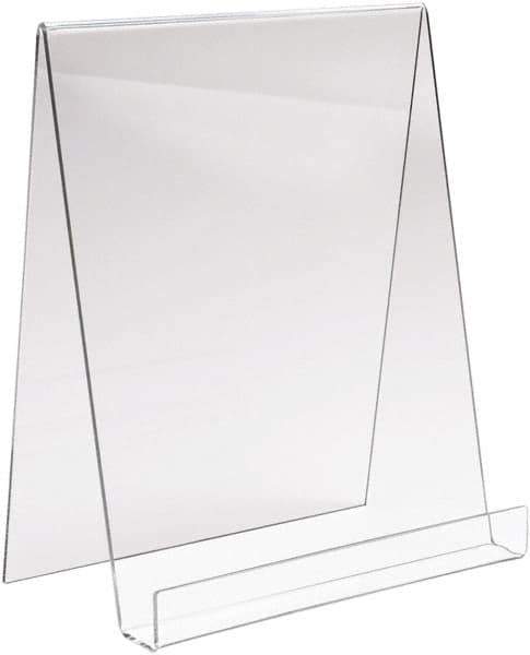ECONOCO - 9" Wide x 11" High, Acrylic Display Easel - Clear - Exact Industrial Supply