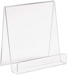 ECONOCO - 5-1/2" Wide x 6" High, Acrylic Display Easel - Clear - Exact Industrial Supply