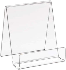 ECONOCO - 3-1/2" Wide x 4" High, Acrylic Display Easel - Clear - Exact Industrial Supply